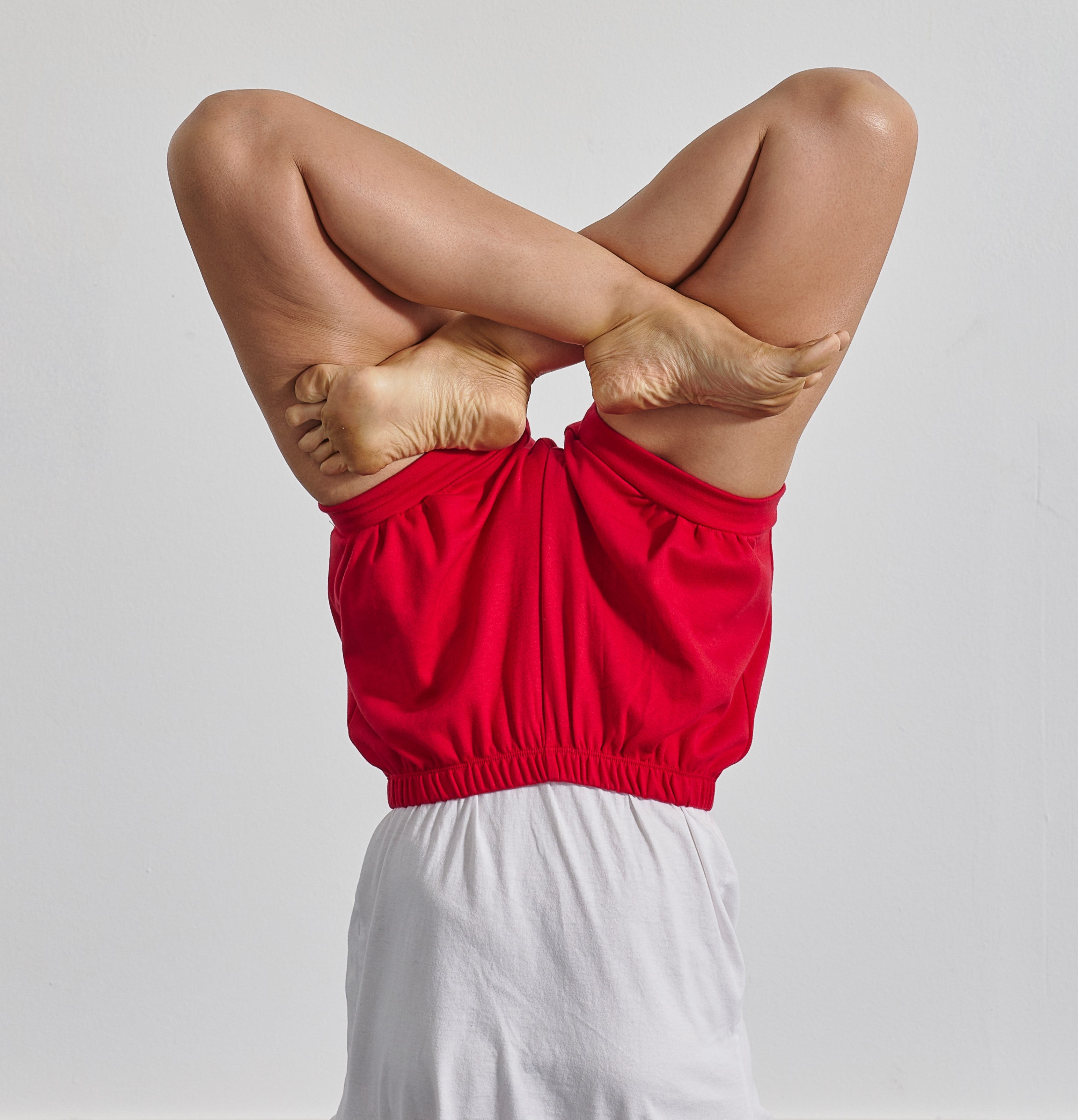 Iyengar Yoga Puna Chic Yoga Shorts Big Apple Red Malaika Padma